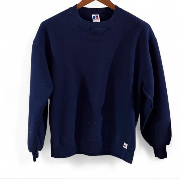 Russell Athletic Other - Vintage 90s Russell Athletic Men's Navy Crewneck Sweatshirt Size Large